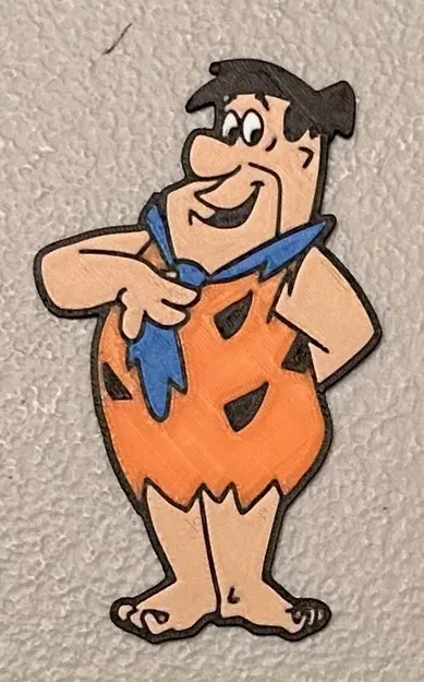 Nam châm Fred Flintstone đa màu sắc 5 màu - Image 1