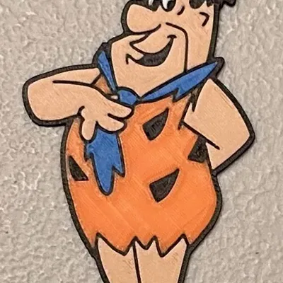 Nam châm Fred Flintstone đa màu sắc 5 màu