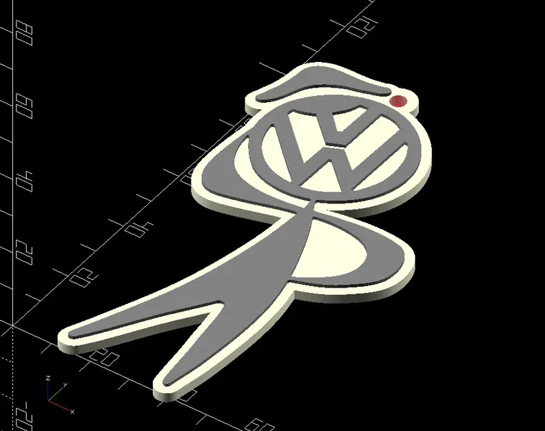 Nhân vật dịch vụ Volkswagen và móc khóa thỏ - Image 3