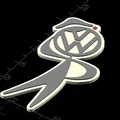 Nhân vật dịch vụ Volkswagen và móc khóa thỏ - Thumbnail 3