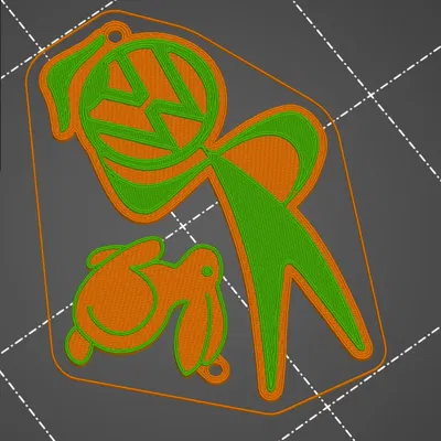 Nhân vật dịch vụ Volkswagen và móc khóa thỏ