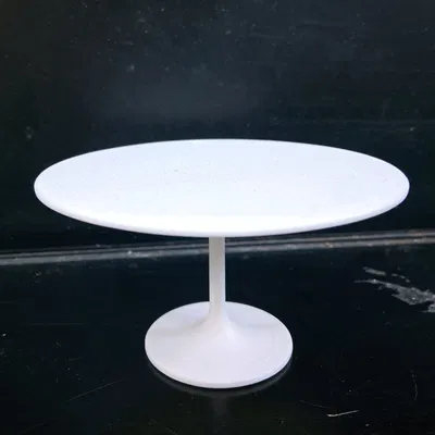 Bàn ăn tròn mô hình tỷ lệ 1:6 cho nhà búp bê