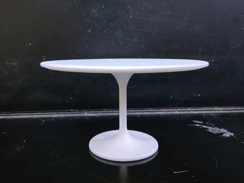 Bàn ăn tròn mô hình tỷ lệ 1:6 cho nhà búp bê - Image 2