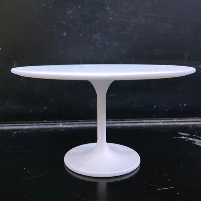 Bàn ăn tròn mô hình tỷ lệ 1:6 cho nhà búp bê