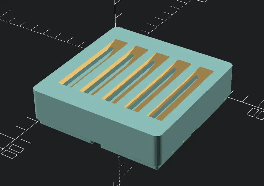 Giá đỡ cartridge Game Boy/Color/Advance GBA Gridfinity - Image 2