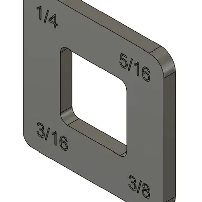 Mẫu định hình bán kính góc 4 cạnh cho máy router cầm tay