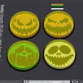 Đế lót ly Halloween với mặt bí ngô đáng sợ cho Bambu Lab AMS - Thumbnail 1