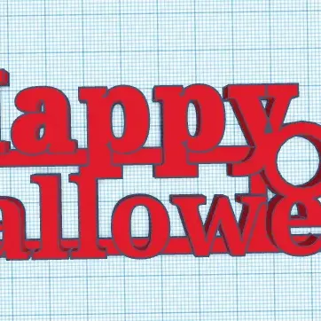 Móc khóa Halloween với chữ "Chúc mừng Halloween