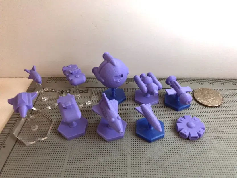 Mô hình tàu vũ trụ mini 1 inch cho trò chơi Triplanetary - Image 1