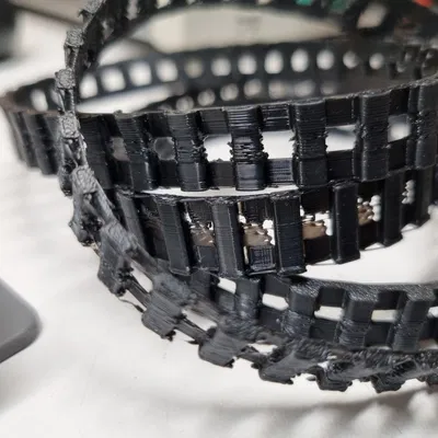 Dây xích xe tăng in TPU/TPE với nhiều kích thước khác nhau