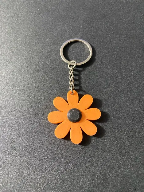 Móc chìa khóa hoa margarita với thiết kế đơn giản và bắt mắt - Image 1