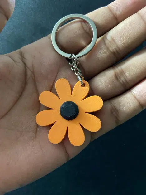 Móc chìa khóa hoa margarita với thiết kế đơn giản và bắt mắt - Image 2