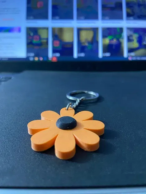 Móc chìa khóa hoa margarita với thiết kế đơn giản và bắt mắt - Image 4