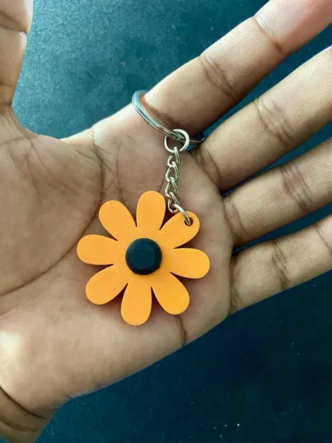 Móc chìa khóa hoa margarita với thiết kế đơn giản và bắt mắt - Image 5