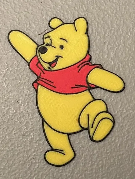 Nam châm Winnie the Pooh nhiều màu sắc - Image 1
