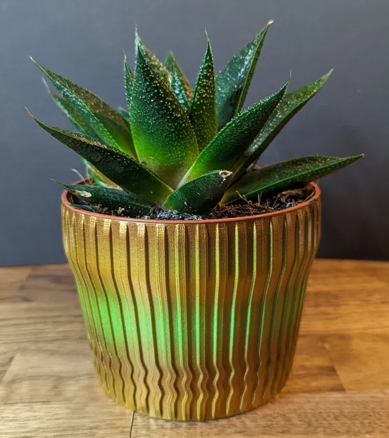 Chậu cây đơn giản in chế độ bình hoa - Image 1