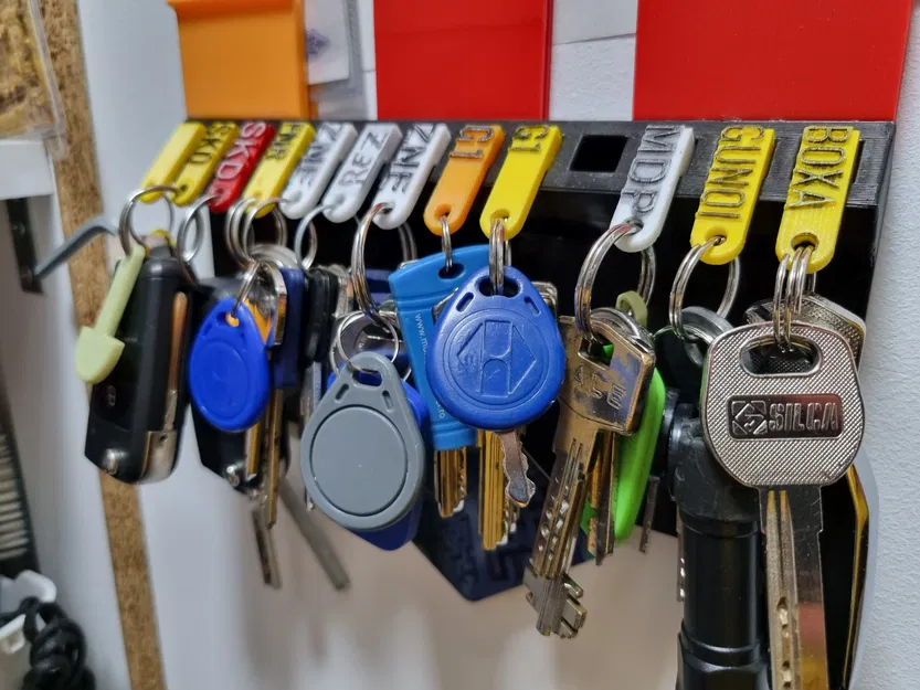 Giá đỡ chìa khóa và tài liệu tùy chỉnh với nhãn dễ đọc - Image 3