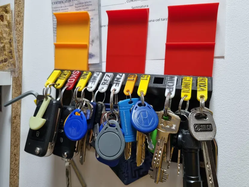 Giá đỡ chìa khóa và tài liệu tùy chỉnh với nhãn dễ đọc - Image 5