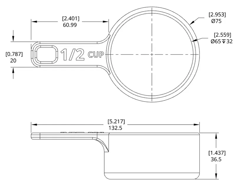 Cốc đo ½ cho bếp nhà bạn - Image 2