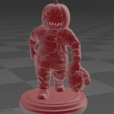 Chucky đầu bí ngô Halloween độc đáo