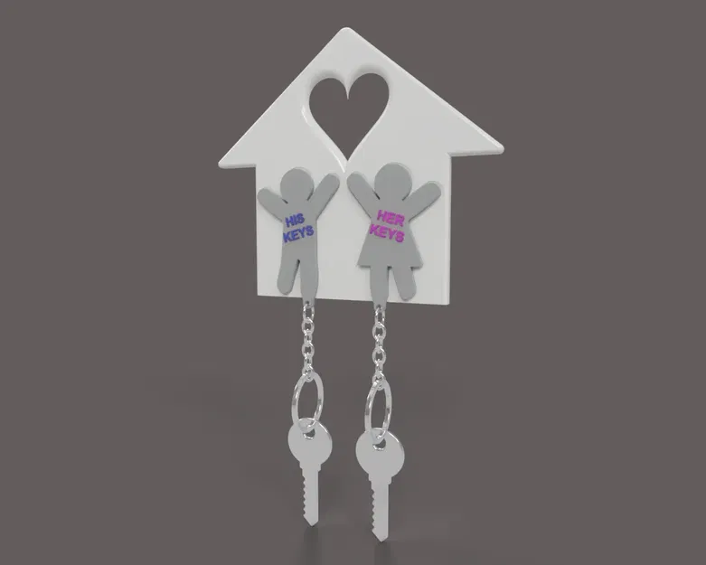 Móc khóa đôi dễ thương cho nhà của bạn - Image 2