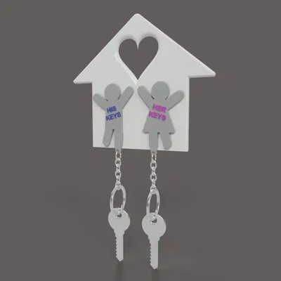 Móc khóa đôi dễ thương cho nhà của bạn