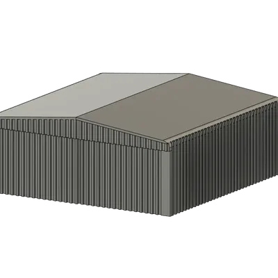 Mô hình thu nhỏ nhà chứa máy bay chi tiết