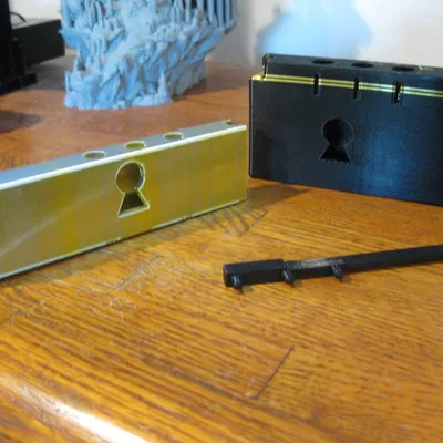 Khóa trượt và chìa khóa in tại chỗ