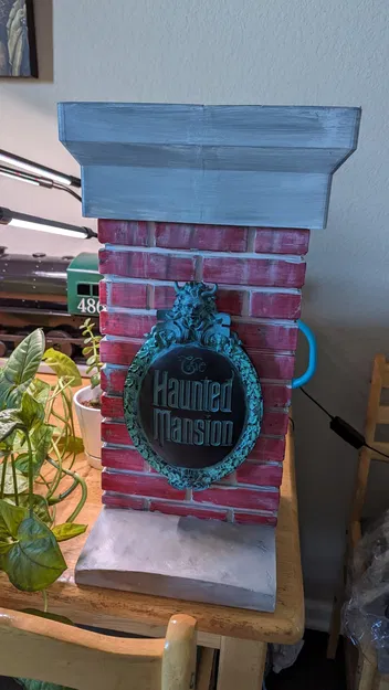 Giá đỡ và chân đế biển hiệu Ngôi nhà Ma quái Spirit Halloween - Image 1