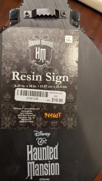 Giá đỡ và chân đế biển hiệu Ngôi nhà Ma quái Spirit Halloween - Image 7