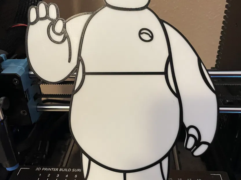 Bảng tường 2D Baymax với thiết kế màu sắc thay đổi - Image 3