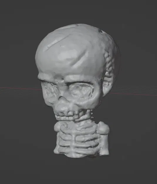 Nhân vật bộ xương Halloween in 3D với hiệu ứng lấp lánh - Image 7