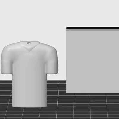 Móc khóa hình áo sơ mi với tên và số tùy chỉnh