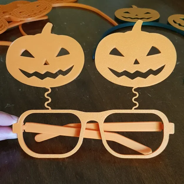 Kính Halloween hình bí ngô Bobbleheands - Image 1