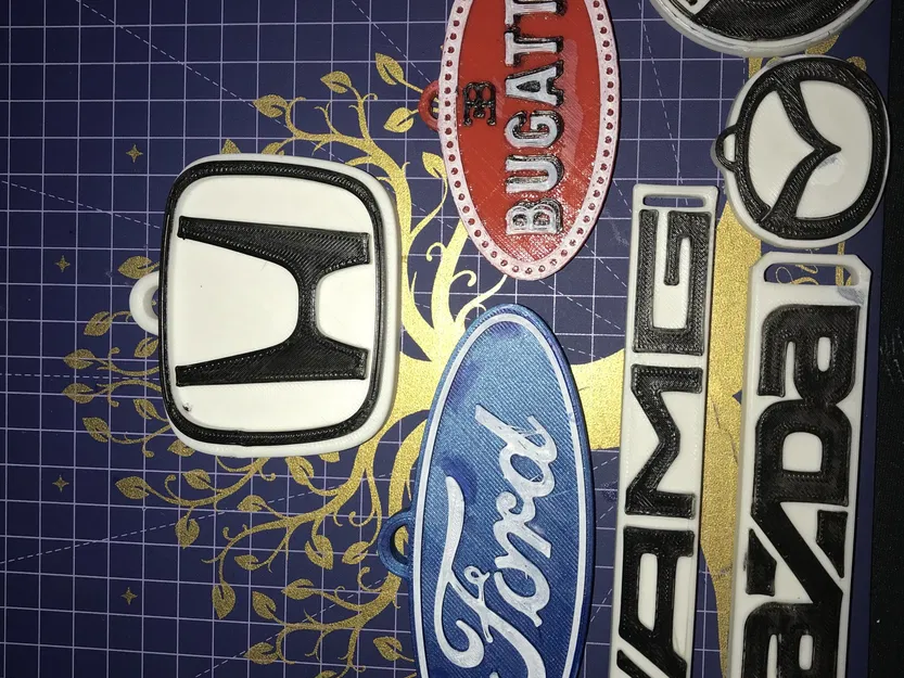 Thẻ chìa khóa với biểu tượng xe hơi 3D - Image 11