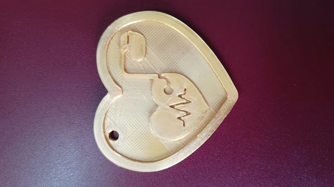 Móc khóa cảnh báo người mang máy tạo nhịp tim - Image 2