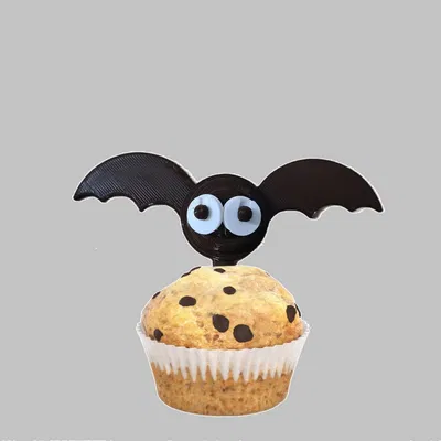 Bánh muffin dơi ma quái cho Halloween