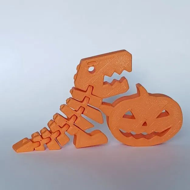 Khủng long Flexi Rex với bí ngô cho Halloween - Image 2