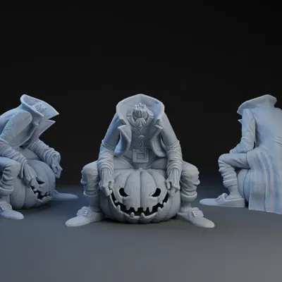 Nhân vật Jack không đầu phong cách Halloween