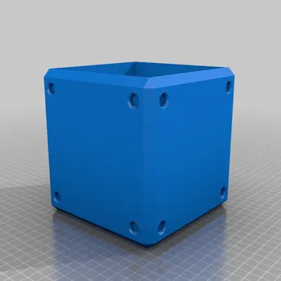 Chậu cây Mario hình khối dấu hỏi - In 2 màu