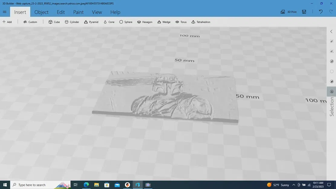 Mô hình lithopane Mandolorian chiếu sáng - Image 1