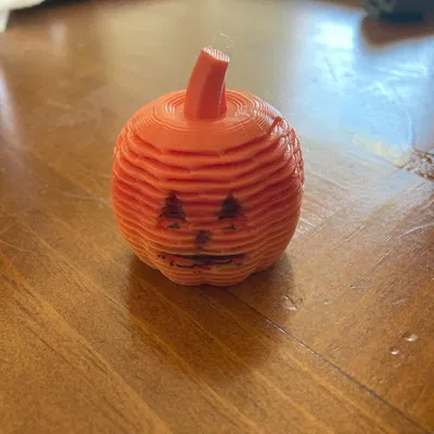 Bí ngô lò xo dễ dàng cho mô hình 3D