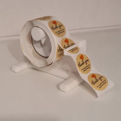 Giá đỡ cuộn nhãn dán tròn 1 inch dễ bóc 2.5cm