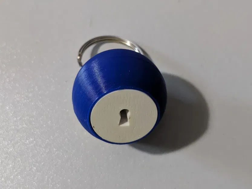 Móc chìa khóa hình cầu có thể vặn xoáy - Image 2