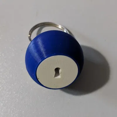 Móc chìa khóa hình cầu có thể vặn xoáy