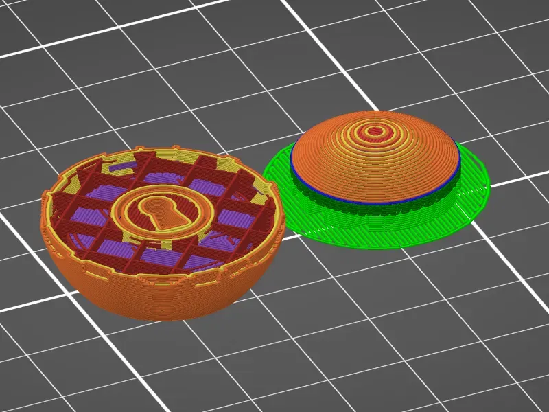 Móc chìa khóa hình cầu có thể vặn xoáy - Image 5