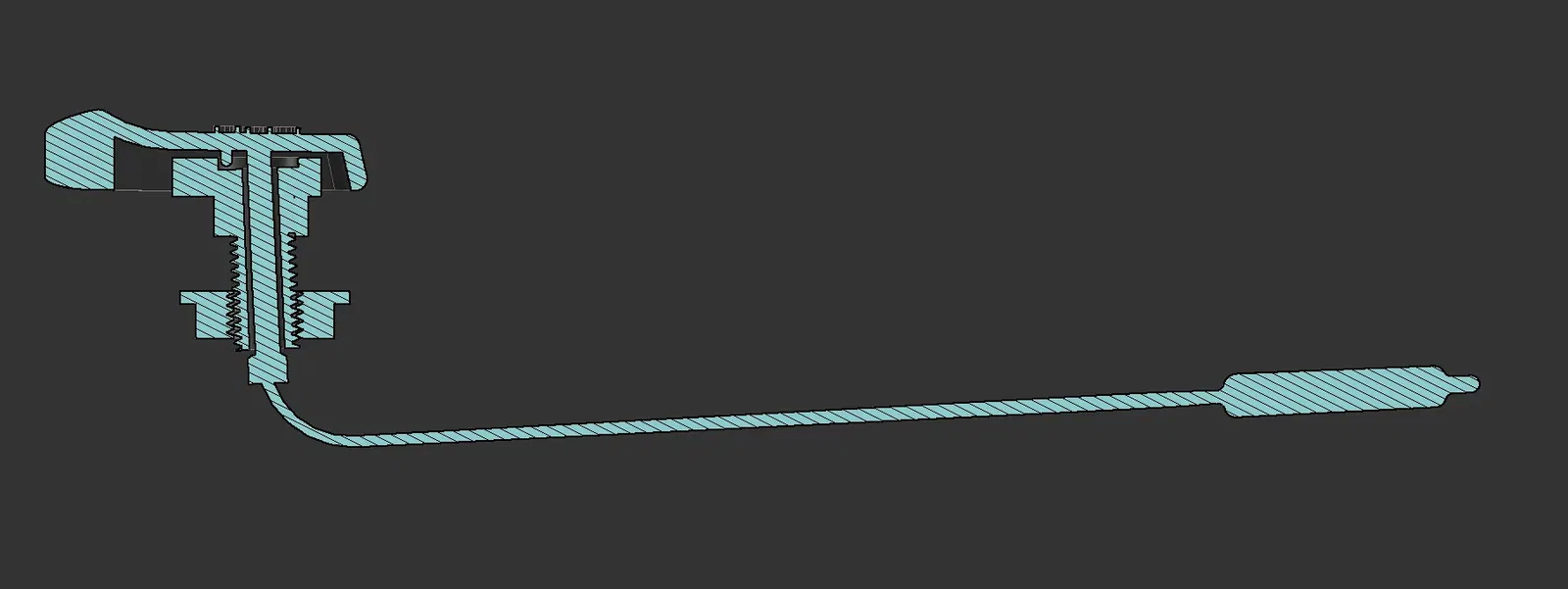 Cần gạt nước toilet thay thế cho bồn nước thiết kế lỗ vuông - Image 2