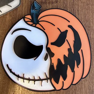 Nghệ thuật tường Jack Skellington từ phim Giáng Sinh Kinh Dị