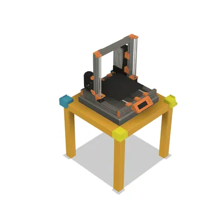 Giá đỡ cho máy in 3D WhamBam Hotbox V2 trên bàn LACK