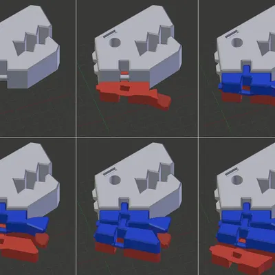 Flexi Rex - các bộ phận tách rời cho bản in khổng lồ